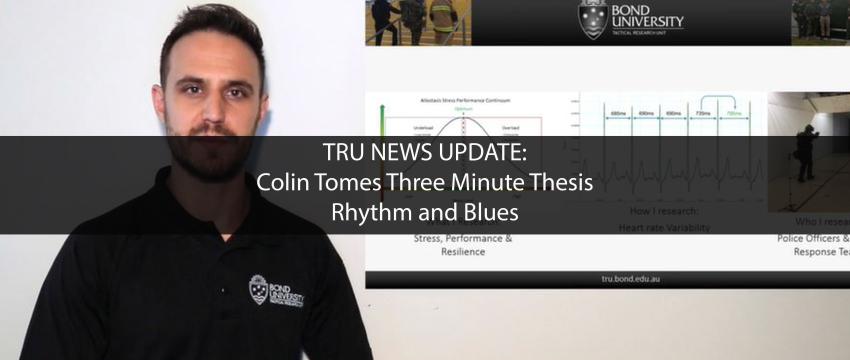 Colin Tomes Three Minute Thesis: Rhythm and Blues